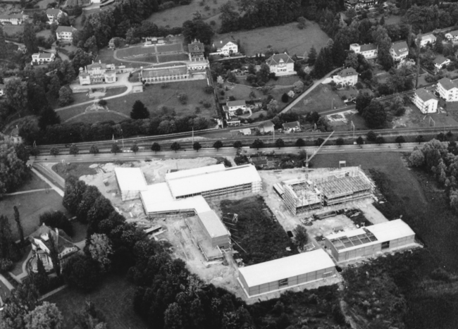 Verkehrshaus-Baustelle im Frühsommer 1958